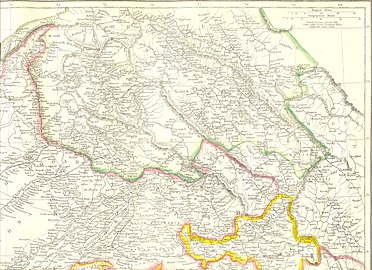 1863年拉达克地图，巴里加斯位于拉达克一侧。