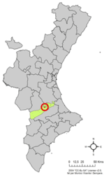 L'Alcúdia de Crespins – Mappa