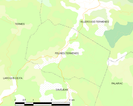 Félines-Termenès - Localizazion