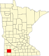 State map highlighting Murray County