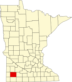 Karte von Murray County innerhalb von Minnesota