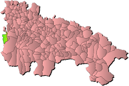 Kaart van Valgañón