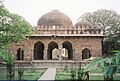 Front view of the Barakhamba Monument