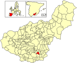 Location of Almegíjar