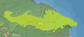 Mapa del Macizo del Montgó.