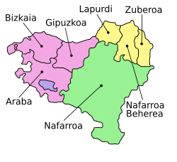 Vị trí của Basque Country