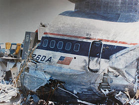 Débris du Lockheed L-1011 TriStar de Delta Air Lines (N726DA) après l'accident.