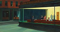 Wobraz Edwarda Hoppera Nighthawks