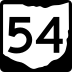 State Route 54 marker