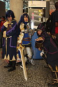 Cosplay de Daraen et de Lucina, deux des héros principaux de Fire Emblem: Awakening.