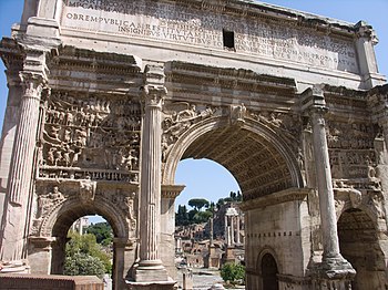 Septimius-Severus-Bogen auf dem Forum Romanum