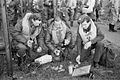 Crew packs rations for the flight