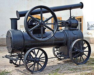 Une vieille locomobile à vapeur. (définition réelle 1 500 × 1 200*)