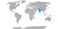 Visa policy of Bhutan, showing the free movement arrangement between India and Bhutan