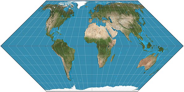 Eckert II projection, by Strebe