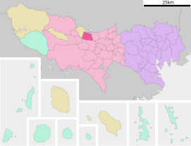 Lokasi Musashimurayama di Metropolis Tōkyō