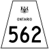 Highway 562 marker