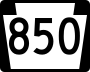 Pennsylvania Route 850 marker