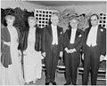 Dutra, Truman, Mrs. Truman and other dignitaries at a state dinner.