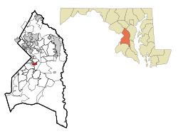 Location of District Heights, Maryland