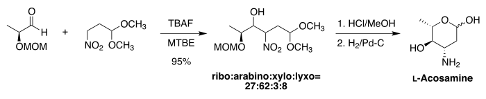 Acosamine scheme