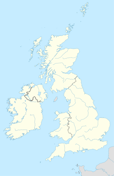 Locations of the 2013 Premier League venues in the United Kingdom