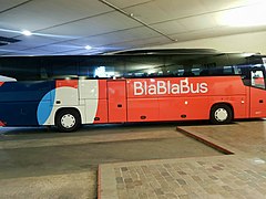BlaBlaBus à la gare routière de Bercy-Seine (Paris).