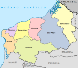 Cantone di Eloy Alfaro – Mappa