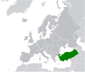 Location of Turkey