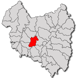 Location in Covasna County