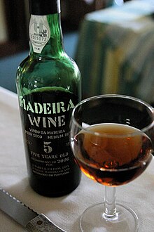 Sticlă de vin de Madeira