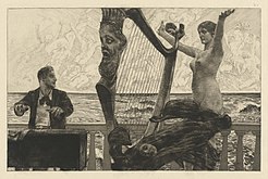 Evocação, da série Brahmsphantasie, Opus XII, no, 2 (1894), 21,8 x 34 cm., Galeria Nacional de Arte, Washington D.C.