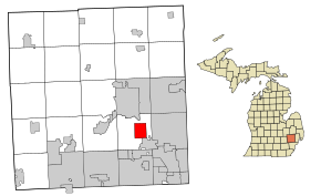 Plasare în comitatul Oakland, statul  Michigan