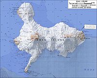 Topografická mapa Rossovho ostrova (mierka 1:250 000) z USGS