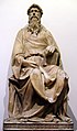 Marmorstatue des Evangelisten Johannes (1408-1415), die bis 1537 mit den drei anderen Evangelisten in den vier großen Nischen neben dem Hauptpotal am Dom Santa Maria del Fiore stand; seit 1936 im Museo del Opera del Duomo