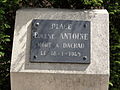 Plaque Place Eugène Antoine.