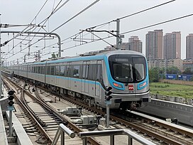 A line 14 train in May 2023