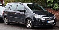 Vauxhall Zafira με νέο σήμα μπροστά