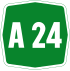 Autostrada A24 shield}}