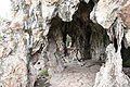 The artificial grotto on the Isle de Reuilly.