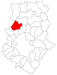 Location in Ilfov County