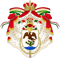 Coat of Arms of Agustín de Iturbide as Emperor of Mexico