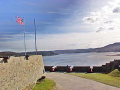 Vue sur le lac Champlain, en direction du sud.