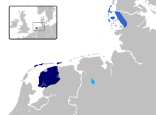 Frisian languages in Europe.svg