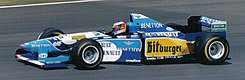 Michael Schumacher driving for Benetton