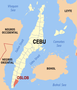 Oslob na Cebu Coordenadas : 9°33'N, 123°24'E