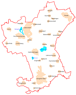 karta över Salzgitter