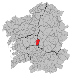 Situation of Rodeiro within گالیسیا