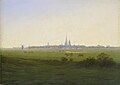 "Meadows near Greifswald" Caspar David Friedrich, 1820 (depicting the area used for salt evaporation)