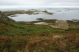 Île Plate (en arrière plan)